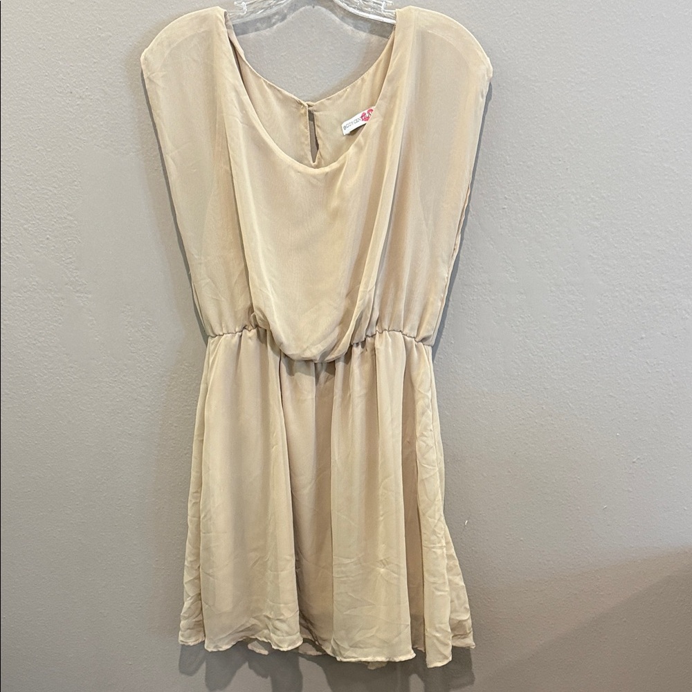 Body Central Cream Mini Dress
